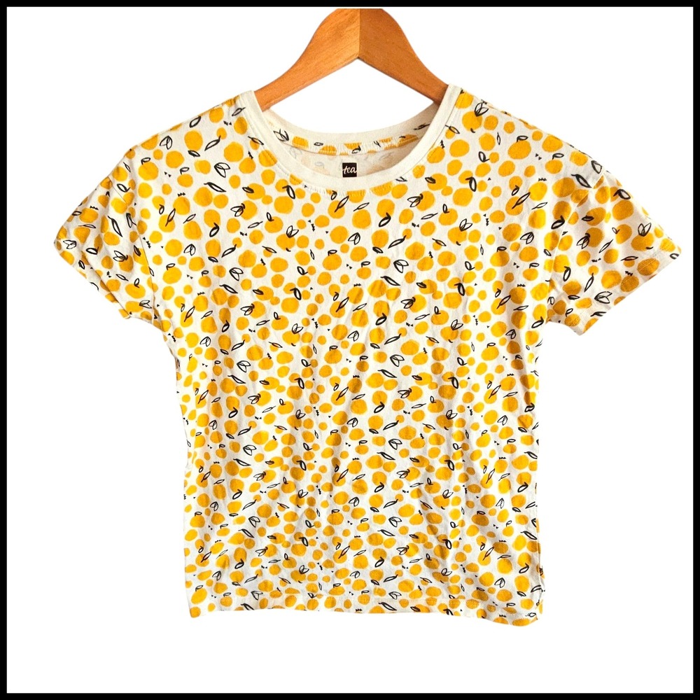 Tea Collection Graphic Tee Top Short Sleeve Casual Everyday‎ Kid's Size 10